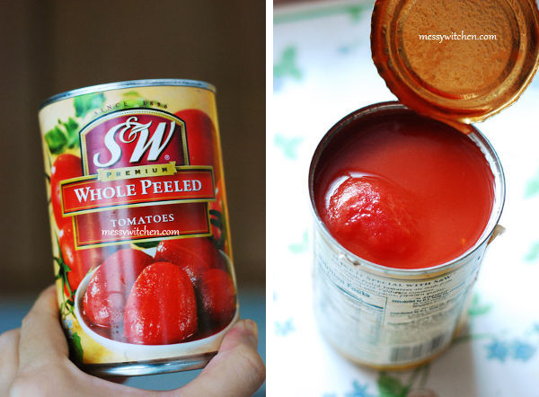 A Can Of Whole Peeled Tomatoes